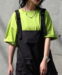 綿100 五分袖 汗染み Tシャツ