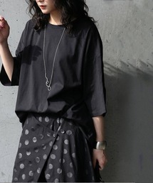 antiqua（アンティカ）の「綿100 五分袖 汗染み Tシャツ（Tシャツ/カットソー）」
