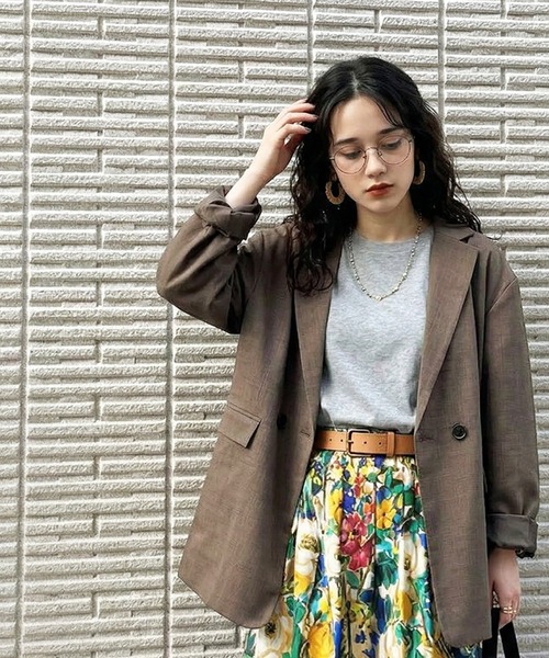antiqua(アンティカ)の「綿100 五分袖 汗染み Tシャツ(Tシャツ/カットソー・レディース・ブラック/ブラウン系その他/ピンク系その他/杢グレー/ホワイト/ダークグレー/ネイビー/ブルー系その他・M/L/XL)」の17枚目の写真