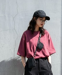 antiqua（アンティカ）の「綿100 五分袖 汗染み Tシャツ（Tシャツ/カットソー）」
