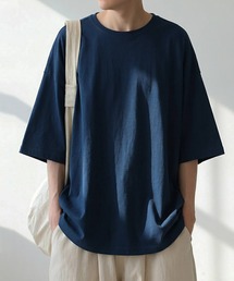 antiqua（アンティカ）の「綿100 五分袖 汗染み Tシャツ（Tシャツ/カットソー）」