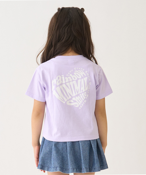 minimal(ミニマル)の「【プチプラ】【綿100%】バックハート・ドーナツプリント半袖Tシャツ(Tシャツ/カットソー・キッズ・ネイビー/ラベンダー/ピンク/レッド/ブラック/オフホワイト・120cm/90cm/140cm/130cm/110cm/100cm)」の4枚目の写真