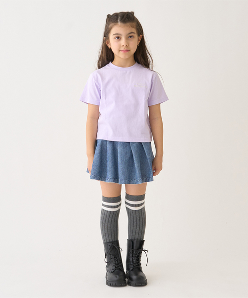 minimal(ミニマル)の「【プチプラ】【綿100%】バックハート・ドーナツプリント半袖Tシャツ(Tシャツ/カットソー・キッズ・ネイビー/ラベンダー/ピンク/レッド/ブラック/オフホワイト・120cm/90cm/140cm/130cm/110cm/100cm)」の7枚目の写真