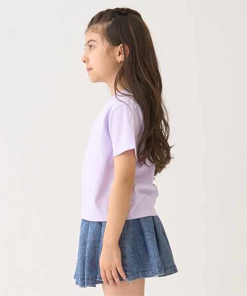 minimal(ミニマル)の「【プチプラ】【綿100%】バックハート・ドーナツプリント半袖Tシャツ(Tシャツ/カットソー・キッズ・ネイビー/ラベンダー/ピンク/レッド/ブラック/オフホワイト・120cm/90cm/140cm/130cm/110cm/100cm)」の9枚目の写真