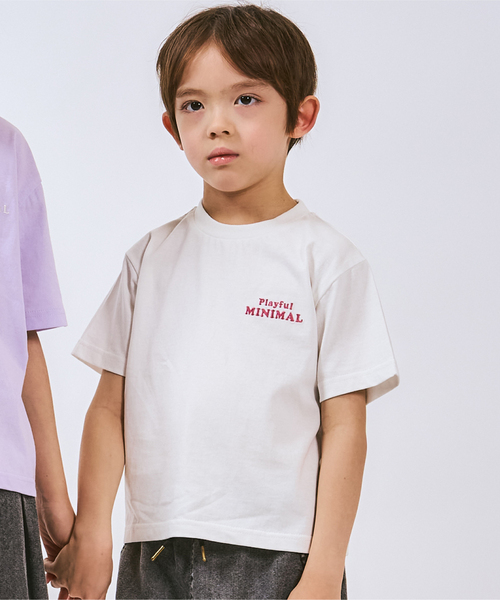 minimal(ミニマル)の「【プチプラ】【綿100%】バックハート・ドーナツプリント半袖Tシャツ(Tシャツ/カットソー・キッズ・ネイビー/ラベンダー/ピンク/レッド/ブラック/オフホワイト・120cm/90cm/140cm/130cm/110cm/100cm)」の10枚目の写真