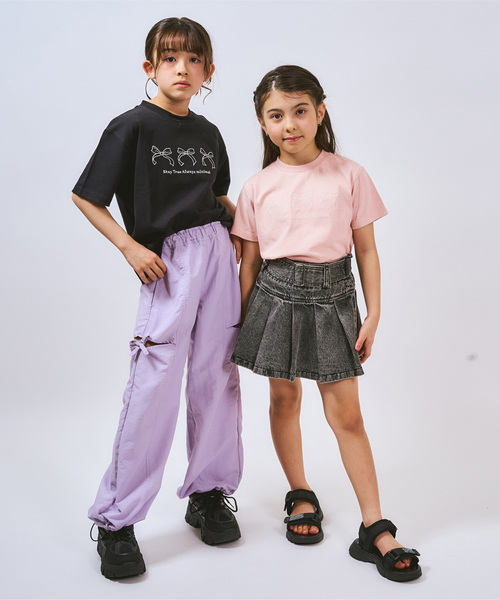 minimal(ミニマル)の「【プチプラ】【綿100%】バックハート・ドーナツプリント半袖Tシャツ(Tシャツ/カットソー・キッズ・ネイビー/ラベンダー/ピンク/レッド/ブラック/オフホワイト・120cm/90cm/140cm/130cm/110cm/100cm)」の16枚目の写真