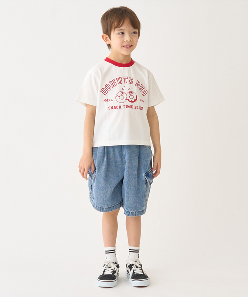 minimal(ミニマル)の「【プチプラ】【綿100%】バックハート・ドーナツプリント半袖Tシャツ(Tシャツ/カットソー・キッズ・ネイビー/ラベンダー/ピンク/レッド/ブラック/オフホワイト・120cm/90cm/140cm/130cm/110cm/100cm)」の17枚目の写真