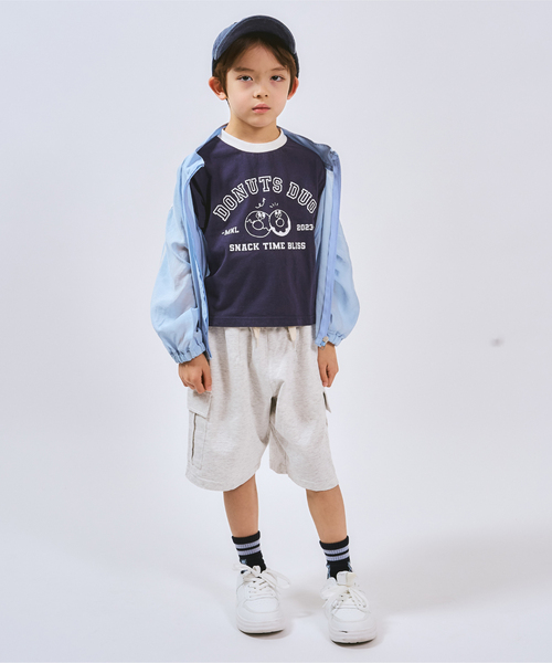 minimal(ミニマル)の「【プチプラ】【綿100%】バックハート・ドーナツプリント半袖Tシャツ(Tシャツ/カットソー・キッズ・ネイビー/ラベンダー/ピンク/レッド/ブラック/オフホワイト・120cm/90cm/140cm/130cm/110cm/100cm)」の20枚目の写真
