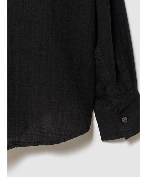 GAP(ギャップ)の「ガーゼ オーバーサイズシャツ 長袖(シャツ/ブラウス・レディース・ブラック/ホワイト/ブラウン・XXS/L/M/S/XS)」の6枚目の写真