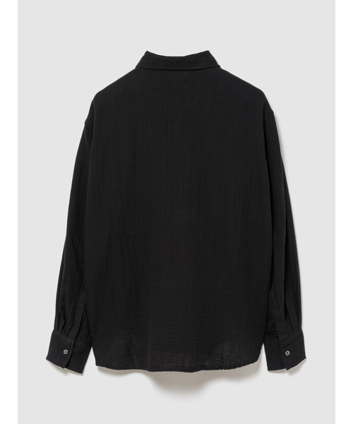 GAP(ギャップ)の「ガーゼ オーバーサイズシャツ 長袖(シャツ/ブラウス・レディース・ブラック/ホワイト/ブラウン・XXS/L/M/S/XS)」の9枚目の写真