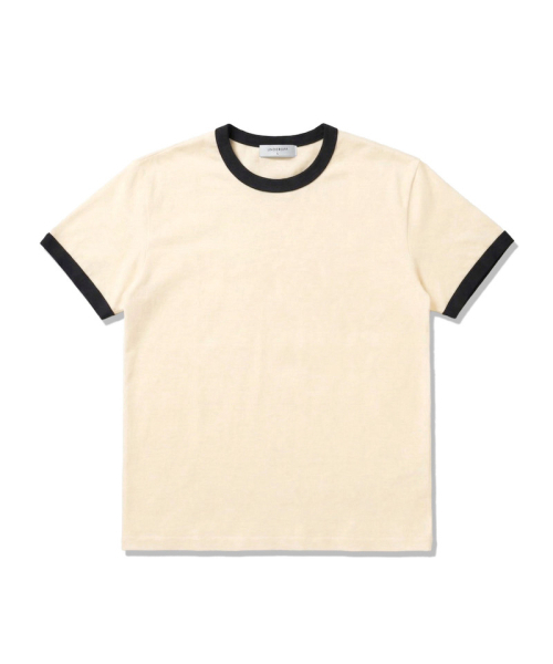 UNDEROFF(アンダーオフ)の「エッセンシャルスタンダード 半袖リンガーTシャツ ブラック(Tシャツ/カットソー・メンズ・ブラック・MEDIUM/LARGE/X-LARGE/SMALL)」の3枚目の写真