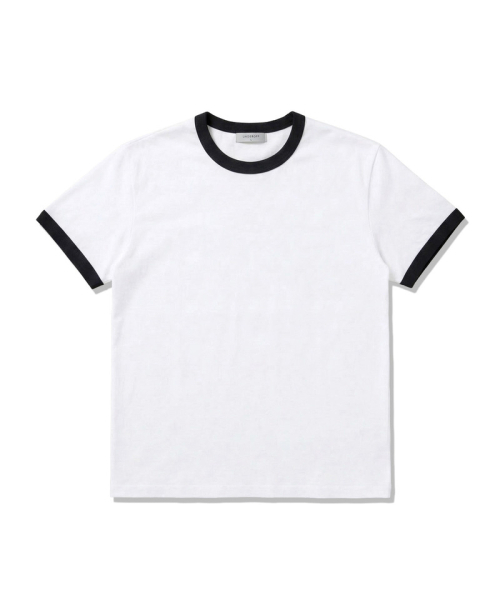 UNDEROFF(アンダーオフ)の「エッセンシャルスタンダード 半袖リンガーTシャツ ブラック(Tシャツ/カットソー・メンズ・ブラック・MEDIUM/LARGE/X-LARGE/SMALL)」の4枚目の写真