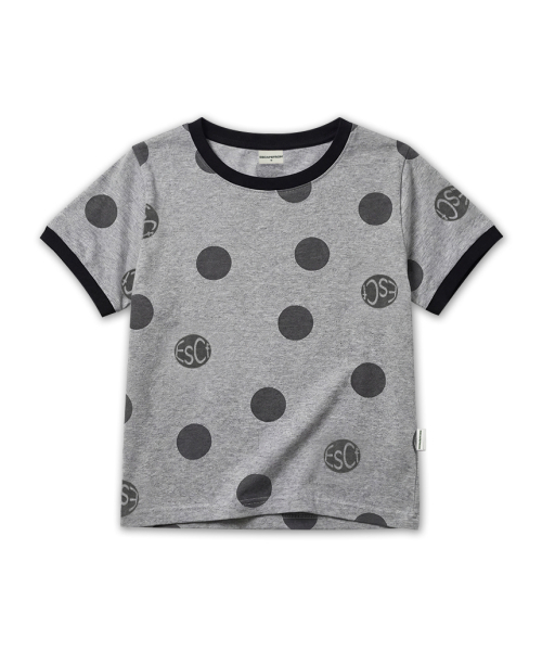 ESCAPEFROM（エスケープフロム）の「レッドビッグロゴドットフルプリントリンガー半袖Tシャツアイボリー（Tシャツ/カットソー・レディース・その他・MEDIUM）」の2枚目の写真