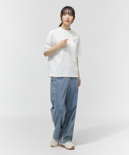 Columbia（コロンビア）の「【別注】コロンビア   マーティンフォールズグラフィックショートスリーブTシャツ 限定コラボ（Tシャツ/カットソー・レディース・スモークピンク/アイボリー・S/M/L/XL）」の10枚目の写真