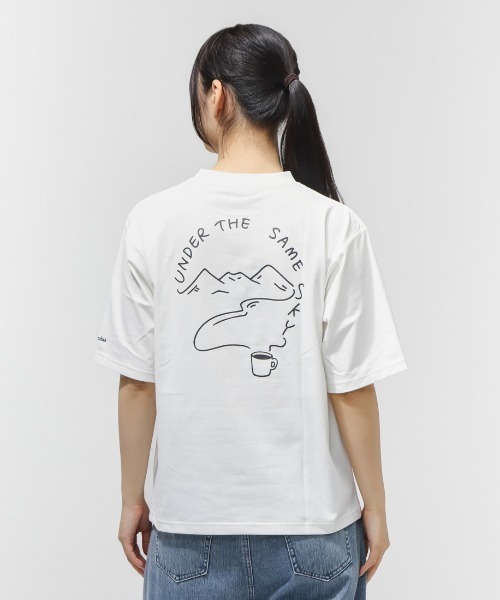 Columbia（コロンビア）の「【別注】コロンビア   マーティンフォールズグラフィックショートスリーブTシャツ 限定コラボ（Tシャツ/カットソー・レディース・スモークピンク/アイボリー・S/M/L/XL）」の11枚目の写真