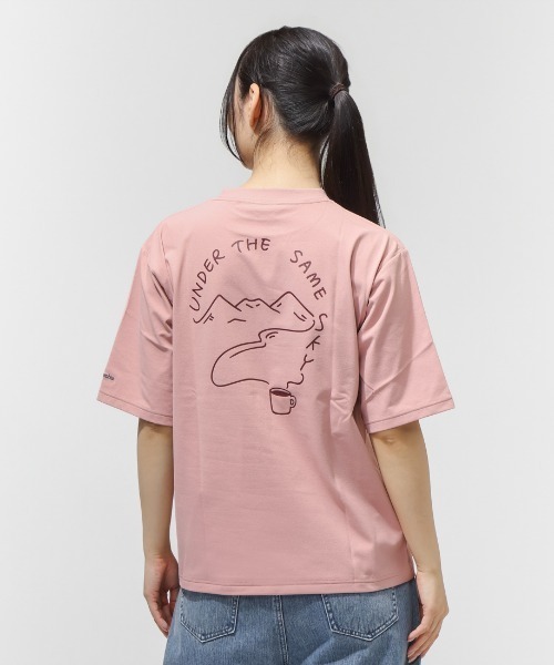 Columbia（コロンビア）の「【別注】コロンビア   マーティンフォールズグラフィックショートスリーブTシャツ 限定コラボ（Tシャツ/カットソー・レディース・スモークピンク/アイボリー・S/M/L/XL）」の12枚目の写真