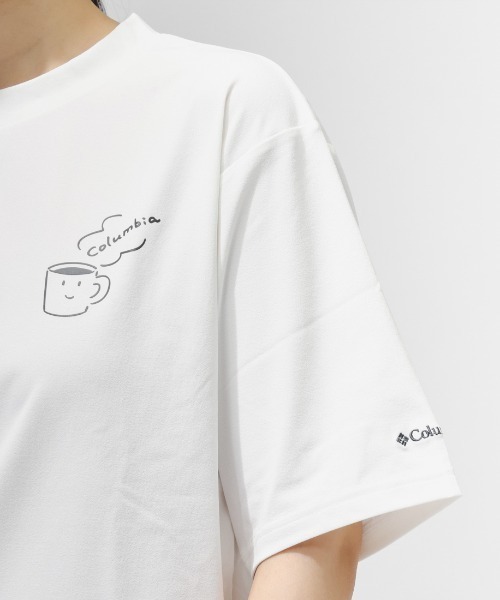 Columbia（コロンビア）の「【別注】コロンビア   マーティンフォールズグラフィックショートスリーブTシャツ 限定コラボ（Tシャツ/カットソー・レディース・スモークピンク/アイボリー・S/M/L/XL）」の9枚目の写真