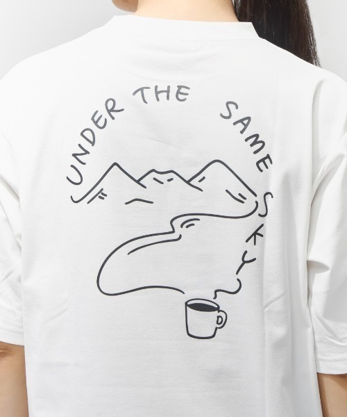 Columbia（コロンビア）の「【別注】コロンビア   マーティンフォールズグラフィックショートスリーブTシャツ 限定コラボ（Tシャツ/カットソー・レディース・スモークピンク/アイボリー・S/M/L/XL）」の8枚目の写真
