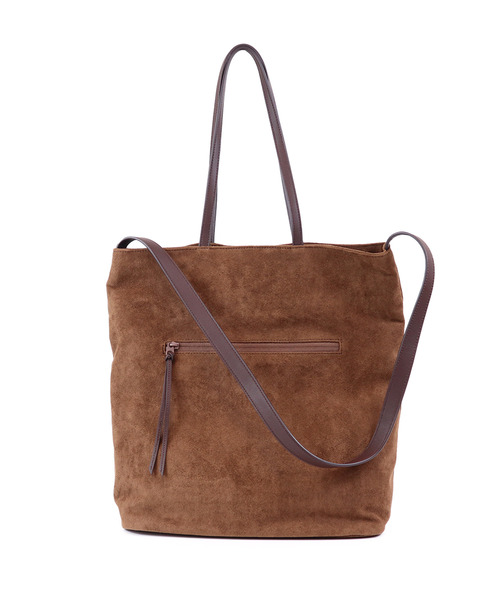 Un coeur（アンクール）の「【Un coeur/アンクール】SUEDE DRAPE 2WAY TOTE / スエード ドレープ 2ウェイショルダー　kareem / K906021（ショルダーバッグ・メンズ・グレー/キャメル・FREE）」の7枚目の写真