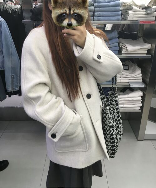 MUSINSA STANDARD WOMAN（ムシンサスタンダードウーマン）の「ウィメンズカシミヤブレンドハーフバルマカンコート[オートミール]（チェスターコート・レディース・その他・LARGE/MEDIUM/SMALL/X-SMALL）」の11枚目の写真