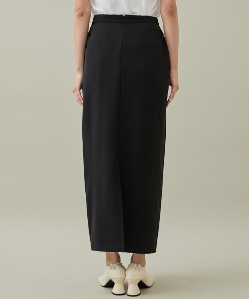 08sircus（ゼロエイトサーカス）の「[08sircus/08サーカス]EX.SLIT LONG SKIRT（スカート・レディース・ライトグレー/ブラック・1/0）」の10枚目の写真