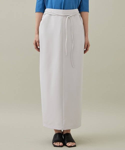 08sircus（ゼロエイトサーカス）の「[08sircus/08サーカス]EX.SLIT LONG SKIRT（スカート・レディース・ライトグレー/ブラック・1/0）」の15枚目の写真