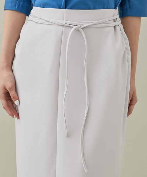 08sircus（ゼロエイトサーカス）の「[08sircus/08サーカス]EX.SLIT LONG SKIRT（スカート・レディース・ライトグレー/ブラック・1/0）」の16枚目の写真
