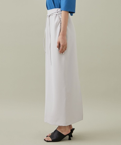 08sircus（ゼロエイトサーカス）の「[08sircus/08サーカス]EX.SLIT LONG SKIRT（スカート・レディース・ライトグレー/ブラック・1/0）」の18枚目の写真