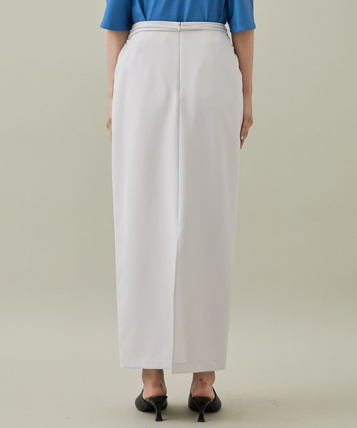 08sircus（ゼロエイトサーカス）の「[08sircus/08サーカス]EX.SLIT LONG SKIRT（スカート・レディース・ライトグレー/ブラック・1/0）」の19枚目の写真