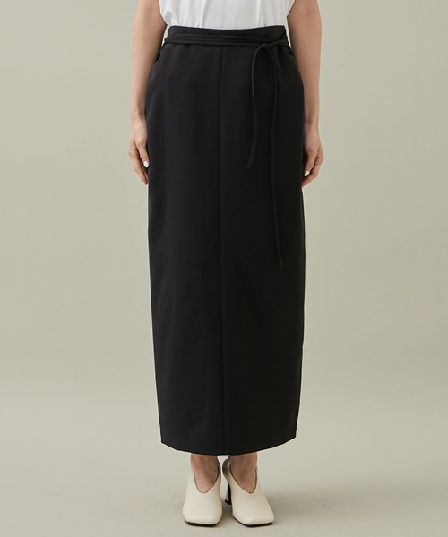 08sircus（ゼロエイトサーカス）の「[08sircus/08サーカス]EX.SLIT LONG SKIRT（スカート・レディース・ライトグレー/ブラック・1/0）」の3枚目の写真