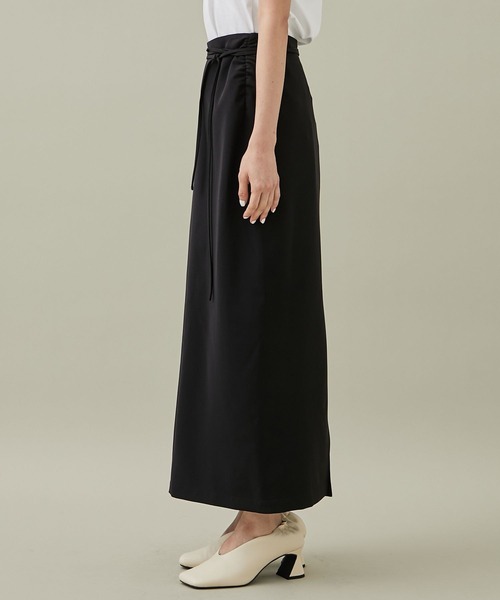 08sircus（ゼロエイトサーカス）の「[08sircus/08サーカス]EX.SLIT LONG SKIRT（スカート・レディース・ライトグレー/ブラック・1/0）」の4枚目の写真