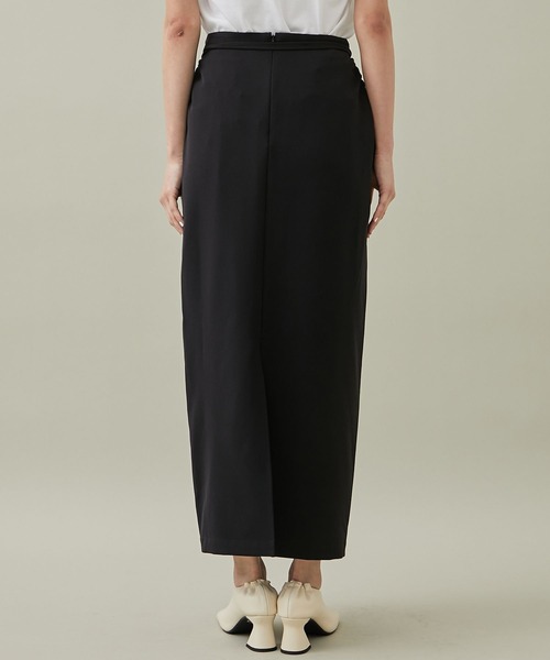 08sircus（ゼロエイトサーカス）の「[08sircus/08サーカス]EX.SLIT LONG SKIRT（スカート・レディース・ライトグレー/ブラック・1/0）」の5枚目の写真