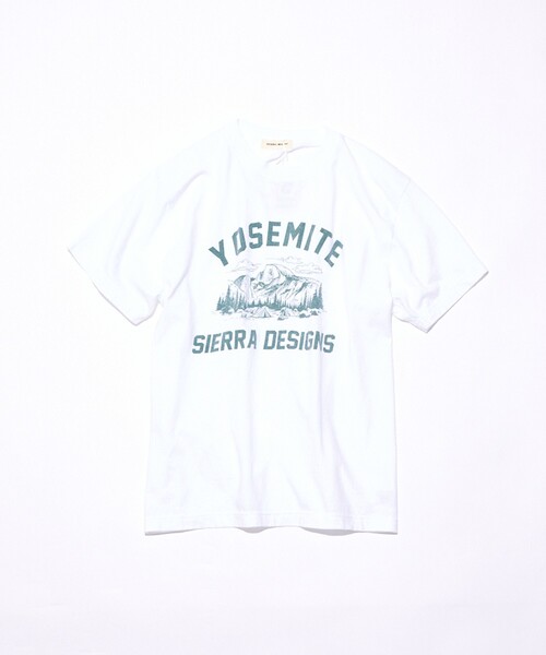 SIERRA DESIGNS(シェラデザイン)の「【SIERRA DESIGNS】YOSEMITE NATIONAL PARK ヨセミテ国立公園 ハーフドーム グラフィックTシャツ(Tシャツ/カットソー・レディース・ホワイト/ホワイト系その他/ブラック系その他/ブラック・フリー)」の2枚目の写真