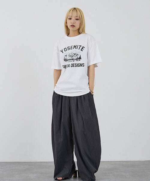 SIERRA DESIGNS(シェラデザイン)の「【SIERRA DESIGNS】YOSEMITE NATIONAL PARK ヨセミテ国立公園 ハーフドーム グラフィックTシャツ(Tシャツ/カットソー・レディース・ホワイト/ホワイト系その他/ブラック系その他/ブラック・フリー)」の11枚目の写真