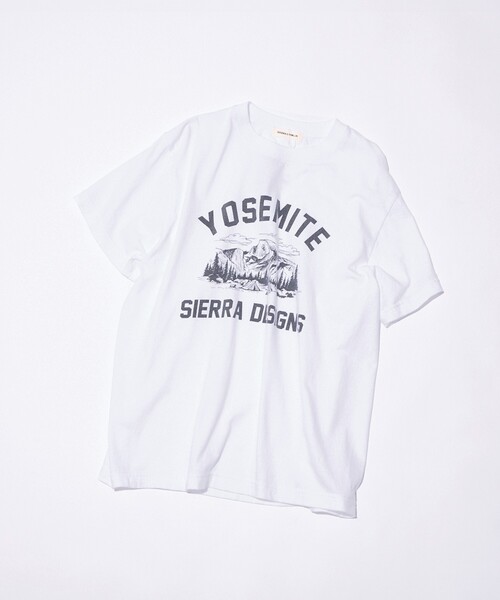 SIERRA DESIGNS(シェラデザイン)の「【SIERRA DESIGNS】YOSEMITE NATIONAL PARK ヨセミテ国立公園 ハーフドーム グラフィックTシャツ(Tシャツ/カットソー・レディース・ホワイト/ホワイト系その他/ブラック系その他/ブラック・フリー)」の6枚目の写真