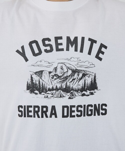 SIERRA DESIGNS(シェラデザイン)の「【SIERRA DESIGNS】YOSEMITE NATIONAL PARK ヨセミテ国立公園 ハーフドーム グラフィックTシャツ(Tシャツ/カットソー・レディース・ホワイト/ホワイト系その他/ブラック系その他/ブラック・フリー)」の13枚目の写真