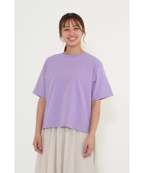 HEART MARKET（ハートマーケット）の「NEW ワイドなT（Tシャツ/カットソー・レディース・チャコール/ナチュラル/ブラック/ライム/ピンク/ライトパープル/ホワイト/ブラック系・SMALL/MEDIUM/LARGE）」の7枚目の写真