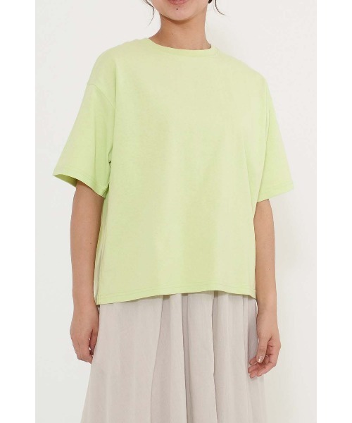 HEART MARKET（ハートマーケット）の「NEW ワイドなT（Tシャツ/カットソー・レディース・チャコール/ナチュラル/ブラック/ライム/ピンク/ライトパープル/ホワイト/ブラック系・SMALL/MEDIUM/LARGE）」の6枚目の写真