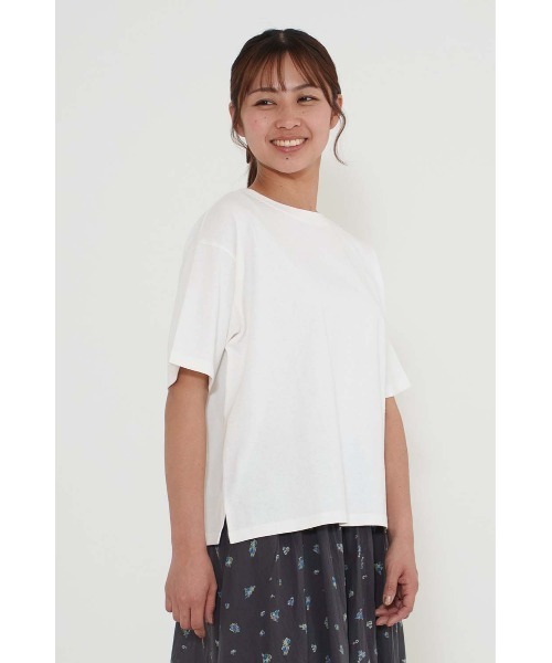HEART MARKET（ハートマーケット）の「NEW ワイドなT（Tシャツ/カットソー・レディース・チャコール/ナチュラル/ブラック/ライム/ピンク/ライトパープル/ホワイト/ブラック系・SMALL/MEDIUM/LARGE）」の12枚目の写真