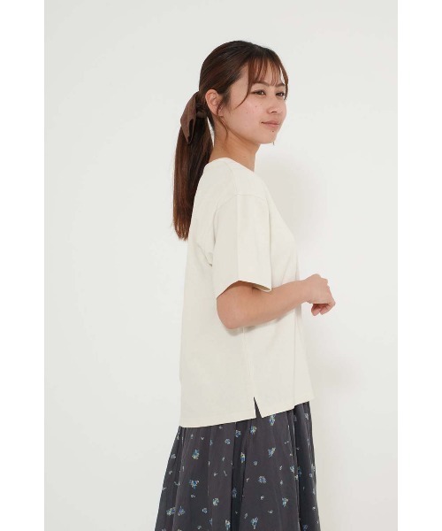 HEART MARKET（ハートマーケット）の「NEW ワイドなT（Tシャツ/カットソー・レディース・チャコール/ナチュラル/ブラック/ライム/ピンク/ライトパープル/ホワイト/ブラック系・SMALL/MEDIUM/LARGE）」の16枚目の写真