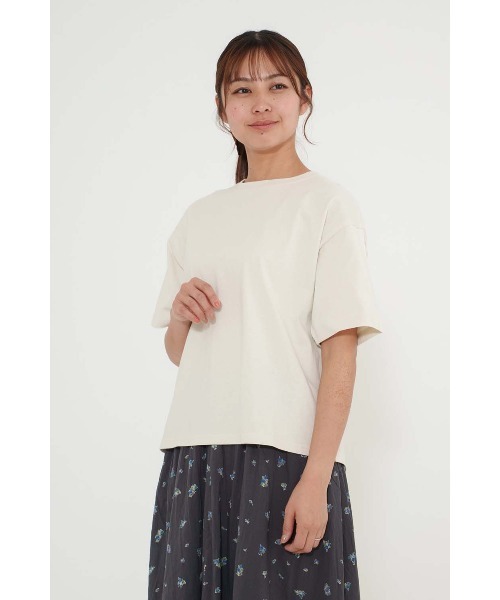 HEART MARKET（ハートマーケット）の「NEW ワイドなT（Tシャツ/カットソー・レディース・チャコール/ナチュラル/ブラック/ライム/ピンク/ライトパープル/ホワイト/ブラック系・SMALL/MEDIUM/LARGE）」の15枚目の写真