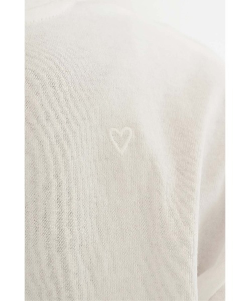 HEART MARKET（ハートマーケット）の「NEW ワイドなT（Tシャツ/カットソー・レディース・チャコール/ナチュラル/ブラック/ライム/ピンク/ライトパープル/ホワイト/ブラック系・SMALL/MEDIUM/LARGE）」の18枚目の写真