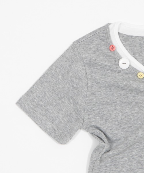dispark(ディスパーク)の「DISPARK/レイヤードボタントップ(Tシャツ/カットソー・レディース・杢グレー/ライトイエロー・FREE)」の15枚目の写真