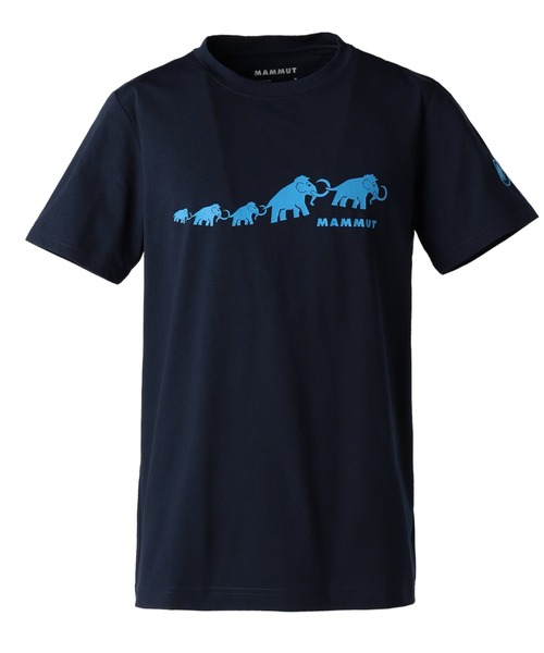 Mammut(マムート)の「【別注】マムート MAMMUT キューディーロゴプリントティシャツ AE 限定コラボ(Tシャツ/カットソー・メンズ・ブラック/ネイビー・M/L/LL)」の1枚目の写真