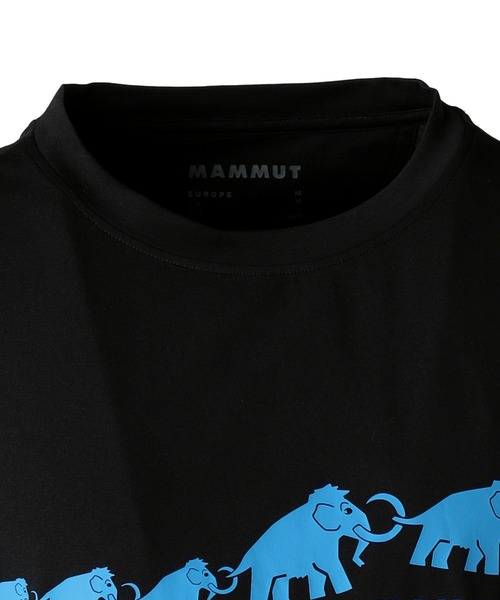 Mammut(マムート)の「【別注】マムート MAMMUT キューディーロゴプリントティシャツ AE 限定コラボ(Tシャツ/カットソー・メンズ・ブラック/ネイビー・M/L/LL)」の5枚目の写真