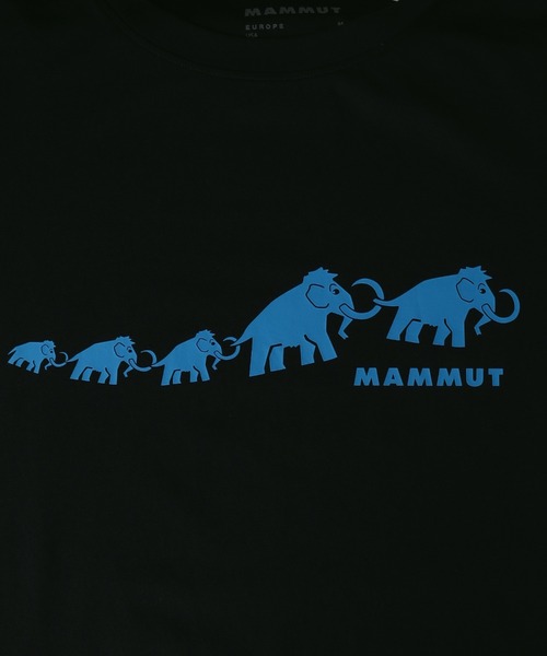 Mammut(マムート)の「【別注】マムート MAMMUT キューディーロゴプリントティシャツ AE 限定コラボ(Tシャツ/カットソー・メンズ・ブラック/ネイビー・M/L/LL)」の8枚目の写真