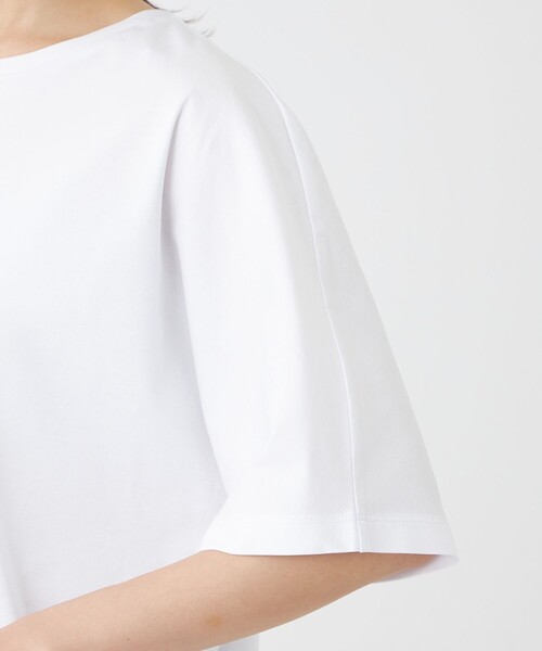TRANS WORK(トランスワーク)の「【ウォッシャブル】コットンスムースカットソー(Tシャツ/カットソー・レディース・ブラック/レッド/ホワイト・38)」の11枚目の写真