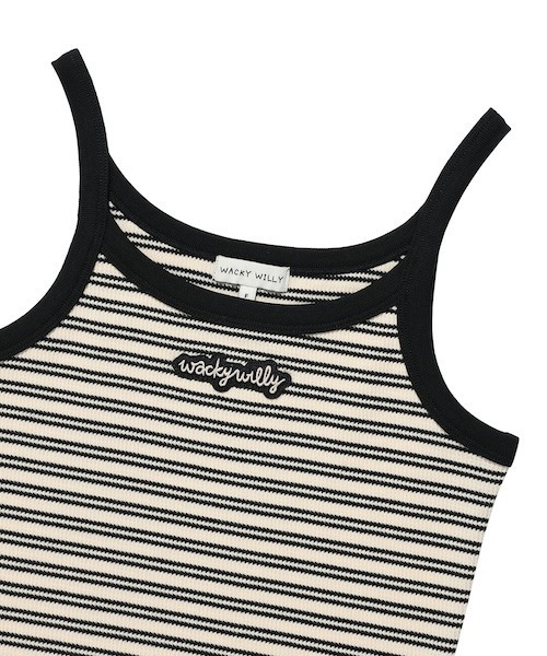 Wacky WiLLy（ワッキーウィリー）の「[GISELLEジゼル着用] WOMEN'S STRIPED SLEEVELESS（Tシャツ/カットソー・レディース・ブラック/レッド・FREE）」の6枚目の写真