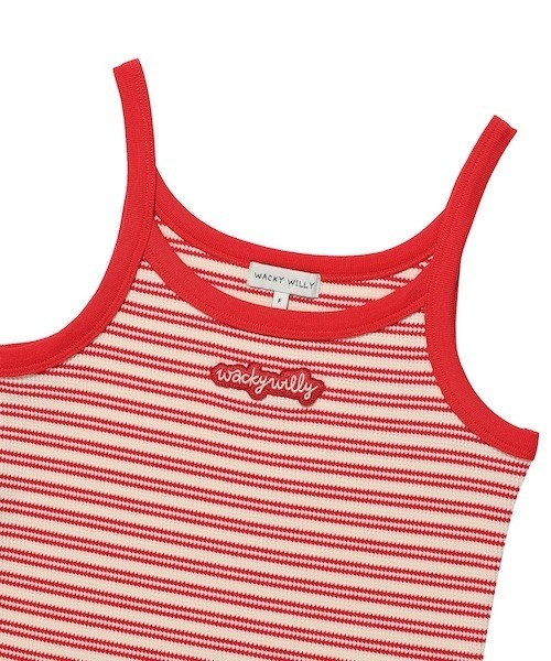 Wacky WiLLy（ワッキーウィリー）の「[GISELLEジゼル着用] WOMEN'S STRIPED SLEEVELESS（Tシャツ/カットソー・レディース・ブラック/レッド・FREE）」の11枚目の写真