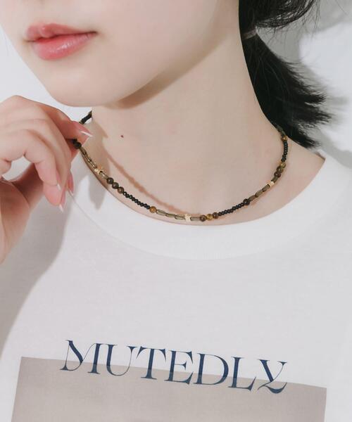 SMELLY（スメリー）の「スターモチーフマルチビーズネックレス（ネックレス・レディース・ブラウン系その他・-）」の3枚目の写真
